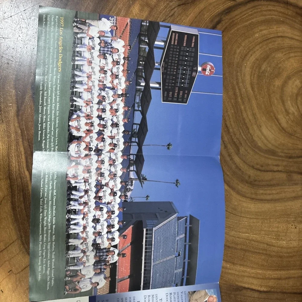 VTG 1997 LA Dodgers Media Guide Program Adventures of Dodger Blue Nomo